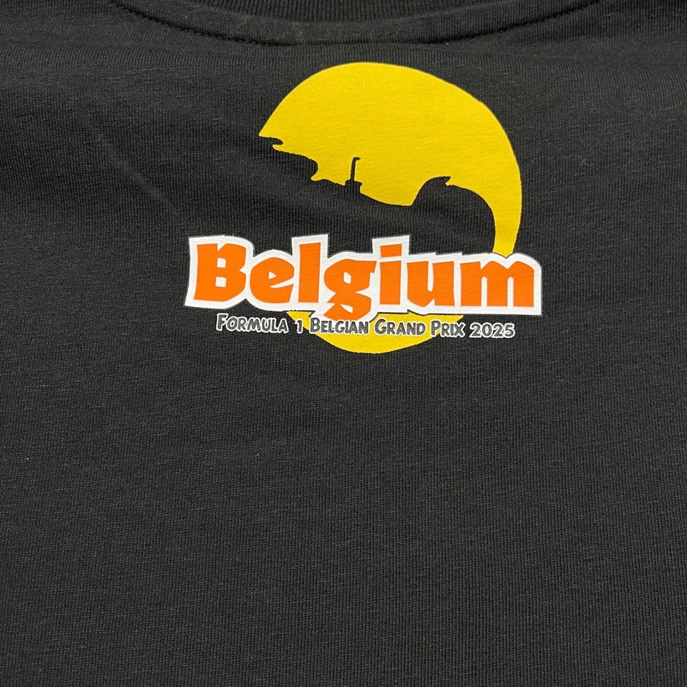 Formula 1 F1 Shirt Mens Small Black Belgian Grand Prix 2025 Graphic Puma Tee - Picture 7 of 14